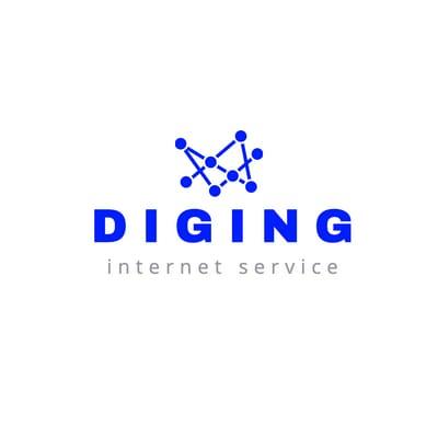 Internet Service Blue Logo