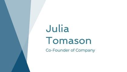 Co-Founder of Company Geometric Business Card