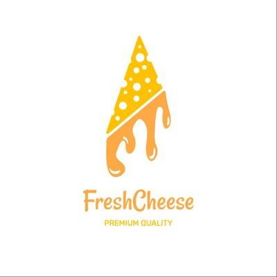 Cheese Farm Food Illustrator Logo