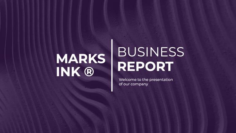 Purple Elegant Business Report Presentation