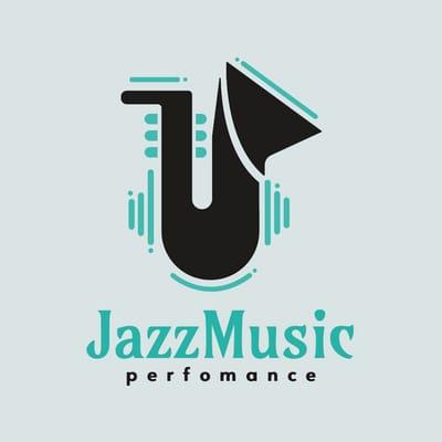 Jazz Saxophone Music Illustration Band Logo