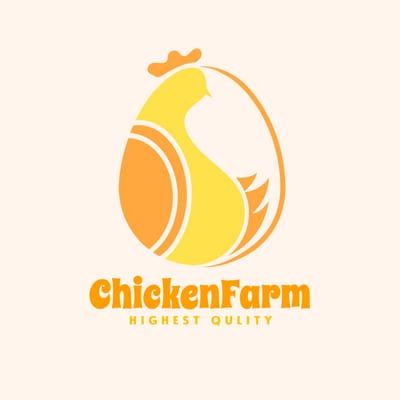 Chicken Egg Illustration Food Farm Logo